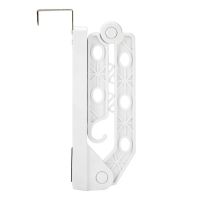 旅行衣架便携式可折叠晾衣架旅游多功能衣架挂钩衣服挂门后晾晒架 [1个装]白色