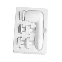 电动软毛旋转洗脸仪多功能家用洁面仪电动毛孔清洁器 五合一洁面仪 赠一对电池