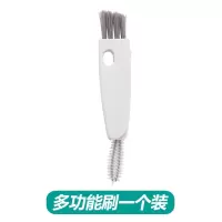 日本清洁刷子厨房用刷缝隙清洗杯盖瓶盖细缝刷洗茶壶嘴奶瓶盖子刷 多功能缝隙刷[一个装]