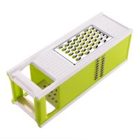 正版五合一刨丝器多功能切菜器厨房多功能切丝器四面方刨切菜神器 升级款绿色四面主体1个(不带配件)