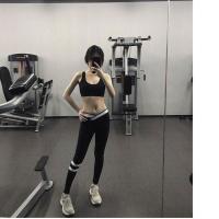 紧身提臀高腰健身裤女健美瑜伽裤外穿弹力显瘦蜜桃臀高弹裤速干 瑜伽裤S码(建议80-100斤)