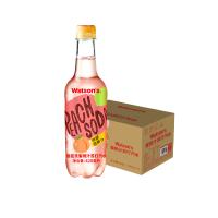 屈臣氏(Watsons)蜜桃汁苏打汽水 420ml*15瓶 整箱装
