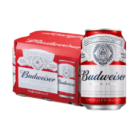 百威啤酒罐装330ml*24罐