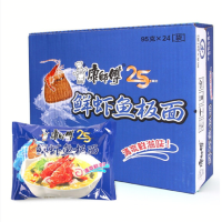 康师傅鲜虾鱼板袋面(多种规格随机发货)95g鲜虾鱼板面*24袋