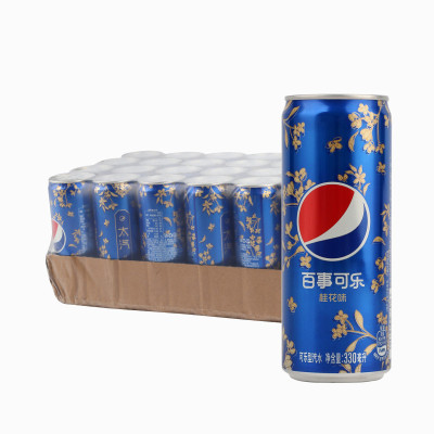 百事可乐饮料桂花味(罐装)330ml*24罐