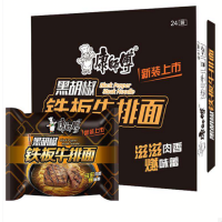 康师傅黑胡椒铁板牛排面102g*24袋