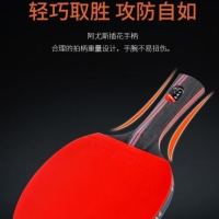 六乒乓球拍单拍横拍直拍学生儿童初学娱乐成人比赛用球拍