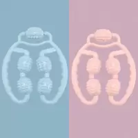 环形夹小腿部多功能按摩器肌肉放松按摩滚轮轴泡沫轴