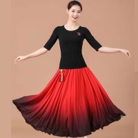 广场舞服装新款套装女跳舞衣服莫代尔舞蹈服春夏套裙长裙表演服夏