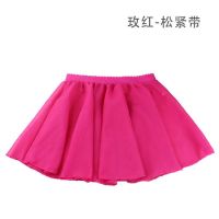 儿童舞蹈练功服芭蕾舞纱裙秋季学生表演半身裙子一片裙雪纺小围裙