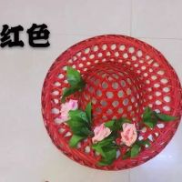 斗笠帽舞蹈道具俏江南黎乡笠影儿童演出道具竹编舞蹈帽子广场舞舞