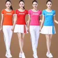 杨丽萍广场舞服装新款套装女夏季棉短袖曳步舞运动演出舞蹈服