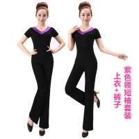 杨丽萍广场舞服装新款套装莫代尔棉中老年跳舞衣成人运动舞蹈服女