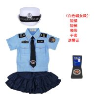 儿童小军装小交警演出服六一幼儿小警察制服短袖男女童玩具