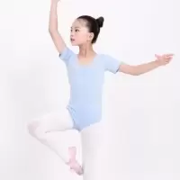 儿童舞蹈服练功服女孩夏季连体芭蕾舞服女童棉考级服中国舞服装