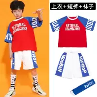 街舞儿童潮服六一啦啦队演出服女童爵士舞服装男童套装夏