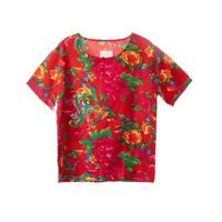 东北大花布衣服村姑衣服女二人转演出服搞笑大花民族秧歌服男女装