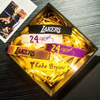 送朋友科比篮球运动手环男球星24号情侣礼物盒硅胶夜光腕带女