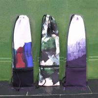 复古时尚涂鸦绒布羽毛球袋拍袋布袋2-3拍包男女便携单肩背包