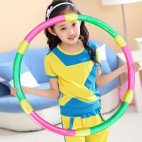 儿童呼啦圈带按摩球幼儿园呼啦圈多色可选小学生软海绵女孩初学者