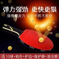 麦迪文六星乒乓球拍狂飙王横直拍级初学者比赛训练单只成品拍