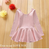 儿童舞蹈服春秋季女童加厚棉练功服套装女孩连体服幼儿芭蕾舞裙