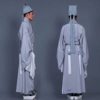 戏装戏曲服装舞台演出古装 许仙戏服书生素道袍 老生褶子素小生衣