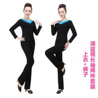 杨丽萍广场舞服装新款套装莫代尔棉中老年跳舞衣成人运动舞蹈服女