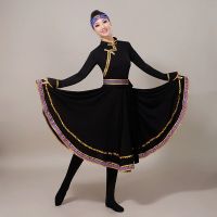 新款蒙古舞蹈大摆裙女少数民族蒙古舞台装内蒙古大草原成人表演服