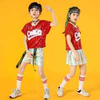 儿童啦啦队运动会服装男女童街舞爵士舞蹈中小学生六一合唱演出服