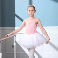 舞蹈服装儿童女夏季吊带练功服跳舞衣幼儿园演出服芭蕾舞蹈裙套装
