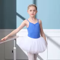 舞蹈服装儿童女夏季吊带练功服跳舞衣幼儿园演出服芭蕾舞蹈裙套装