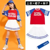 街舞儿童潮服六一啦啦队演出服女童爵士舞服装男童套装夏