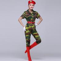 水兵舞服装全新女套装2018新款迷彩衣服军装舞蹈广场舞演出服成人