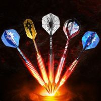 买盘五元飞镖针成人硬式钨钢铝杆飞标针训练盒装飞镖