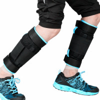 值新款负重跑步沙袋绑腿铅块钢板松紧可调沙包男女装备绑手