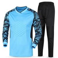 足球守门员服套装长裤子加厚防护门将服短裤足球服球衣龙门衫长袖