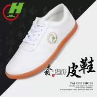 太极鞋比软牛皮耐磨牛筋底女武术鞋男 练功鞋夏季功夫鞋软底