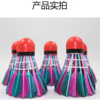 彩色耐打羽毛球家庭用球训练防风羽毛球5只比赛羽毛球11只装