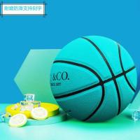 正版篮球蒂芙尼同款蓝色初中生成人7/6/5号儿童小学生蓝球