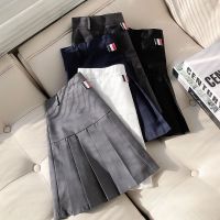 tb百褶裙女秋冬2021新款高腰学院风西装料夏a字显瘦半身裙短裙裤