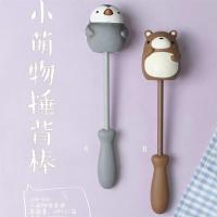 可爱卡通搪胶敲背棒敲背锤保健锤按摩敲打捶背棒新年长辈生日礼物