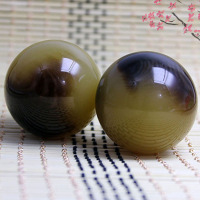 精品文玩牦牛牛角健身球手球手把件古玩收藏礼品手指康复保健