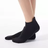 2双装防滑运动瑜伽袜加厚棉质袜底室内休闲地板袜女士舞蹈袜