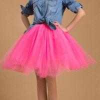 原宿成人儿童舞台舞蹈演出服公主婚纱网纱芭蕾蛋糕蓬蓬裙半身纱裙