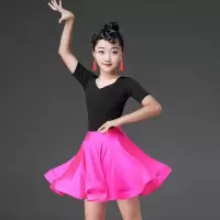 新款拉丁舞服装秋冬季儿童女孩少儿拉丁舞蹈裙分体标准考级练功服