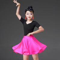 新款拉丁舞服装秋冬季儿童女孩少儿拉丁舞蹈裙分体标准考级练功服