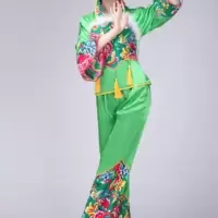 新款秧歌服女装2020民族舞蹈演出服装腰鼓舞扇子舞表演服装