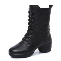 皮鞋舞蹈鞋靴跳舞鞋成人女软底水兵舞蹈鞋子