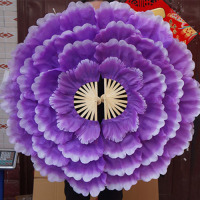 牡丹花扇 大花瓣扇子 新款舞蹈扇子新型舞蹈扇舞蹈团体操道具